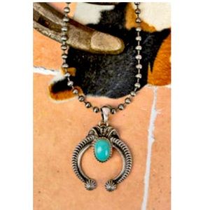 Turquoise Harriet’s ball bead necklace, new!